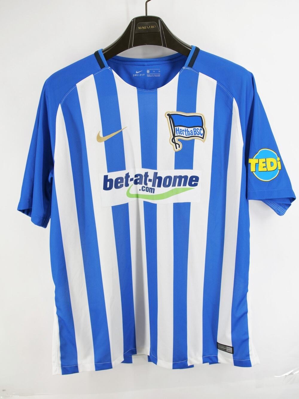 HERTHA BSC 2017 2018 HOME FOOTBALL SHIRT SOCCER JERSEY NIKE ADULT SIZE XL